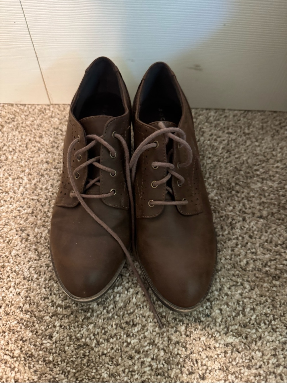 Rocket Dog Dark Brown Lace-Up Oxford Booties